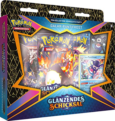 Preisvergleich Produktbild Pokemon - Glänzendes Schicksal - Pin-Kollektion - Galar-Pantifrost - Deutsch - mit GECO Spielmatte