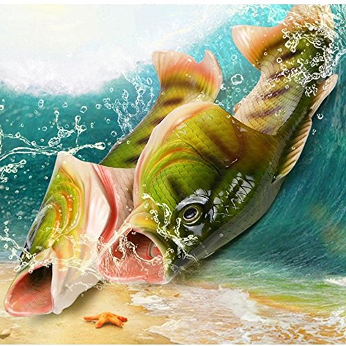 BING RUI CO Fish Slippers Beach Shoes Non-Slip Sandals Creative Bass Slippers Men and Women Casual Shoe3