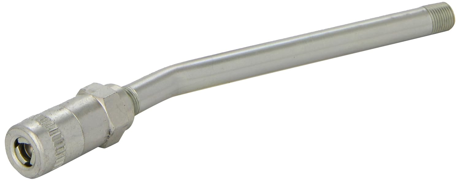 Alemite B6638 Grease Gun Rigid Extension, OAL 6 3/4", 1/8" Male NPTF