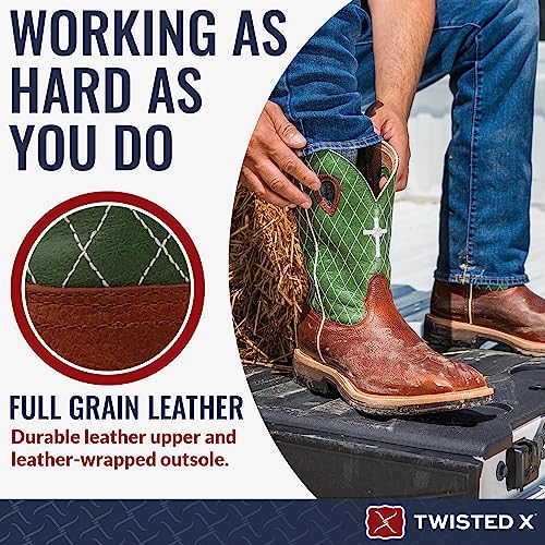 Image of Twisted X Men's 6 inch Work Oblique Toe Boot with CellSole comfort footbed