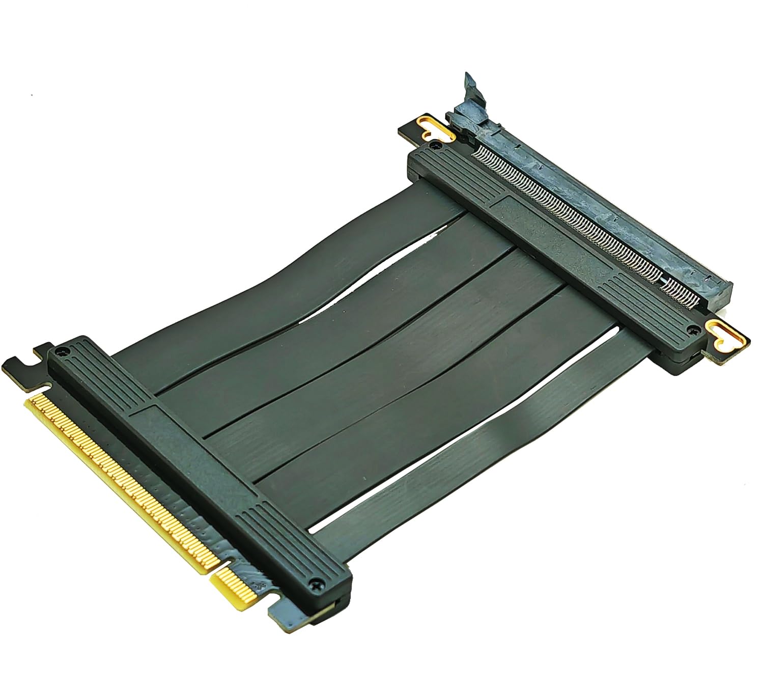 Sintech 10 cm PCI-e 5.0 X16 Riser-Kabel, PCIe-Verlängerungskarte | 180 Grad gerade, unterstützt GeForce RTX 40/RTX 50 Series AMD Radeon RX7000/RX9000 Series GPU-Karte