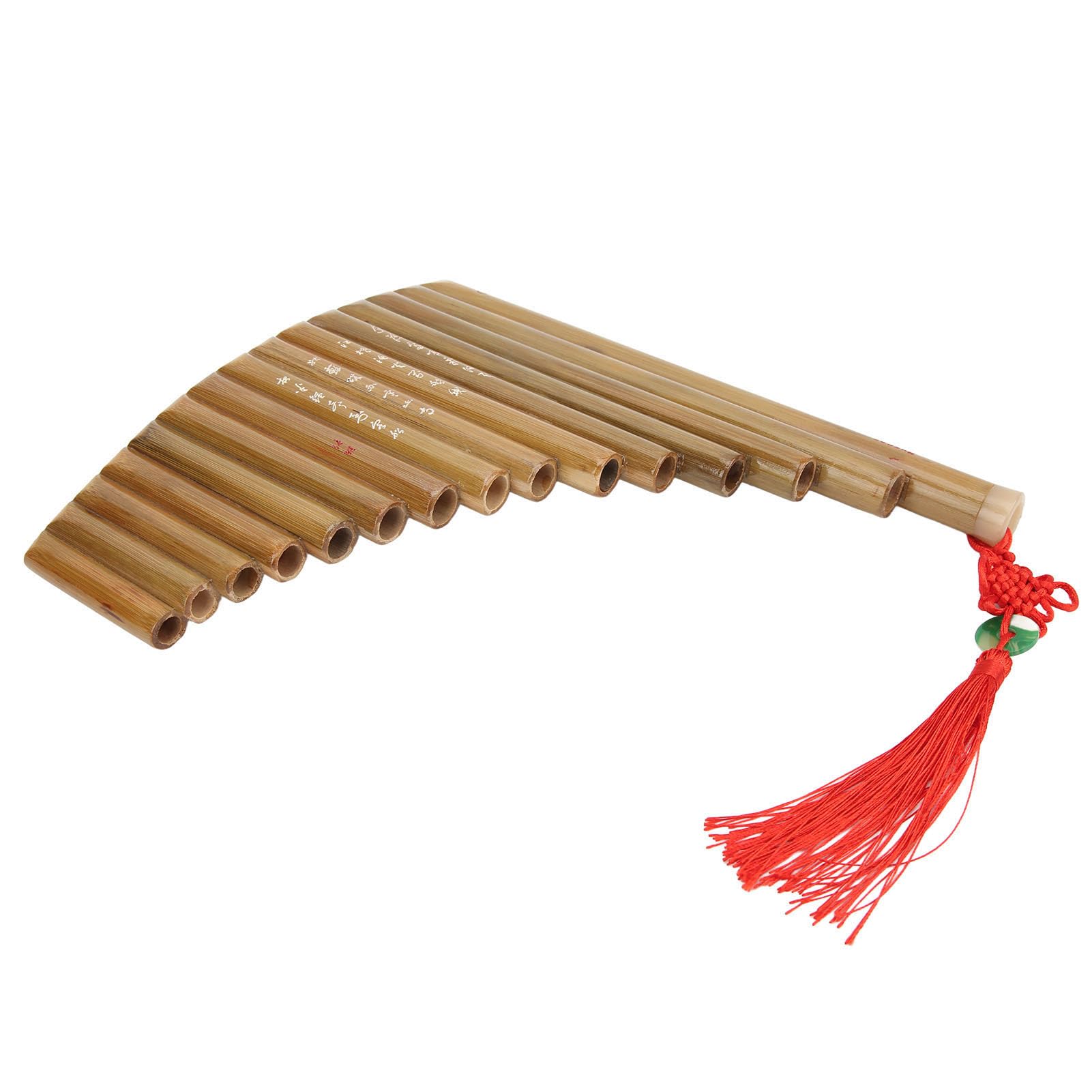 Pan Pipes, flûte de pan facile à apprendre 15 tuyaux pour jouer pour les débutants(Main gauche)