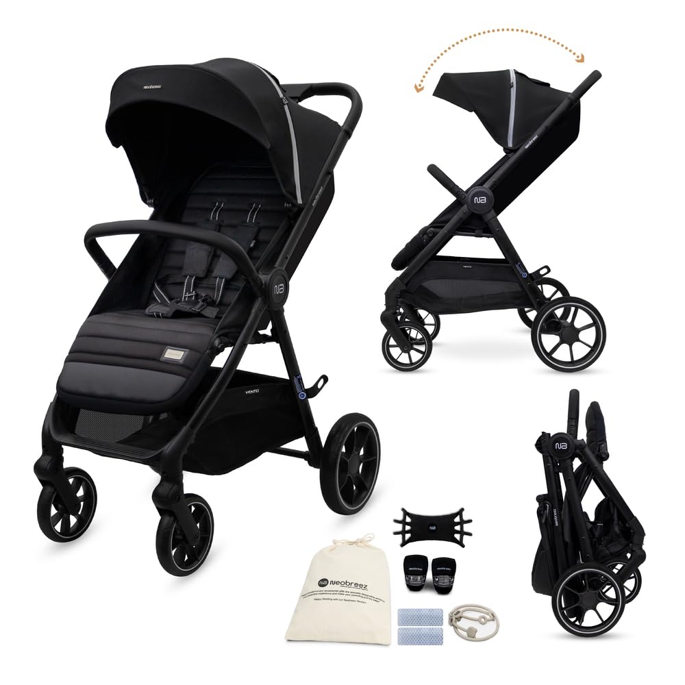 Vento 360° Rotating Seat Baby Toddler Stroller One-Hand Fold,Waterproof UPF 50+ Canopy,Phone Holder,Cup Holder,Toy Strap,Reflective Stickers, Gift&String Bag,0-4 Years,22kg,3yrs Warranty-image-21