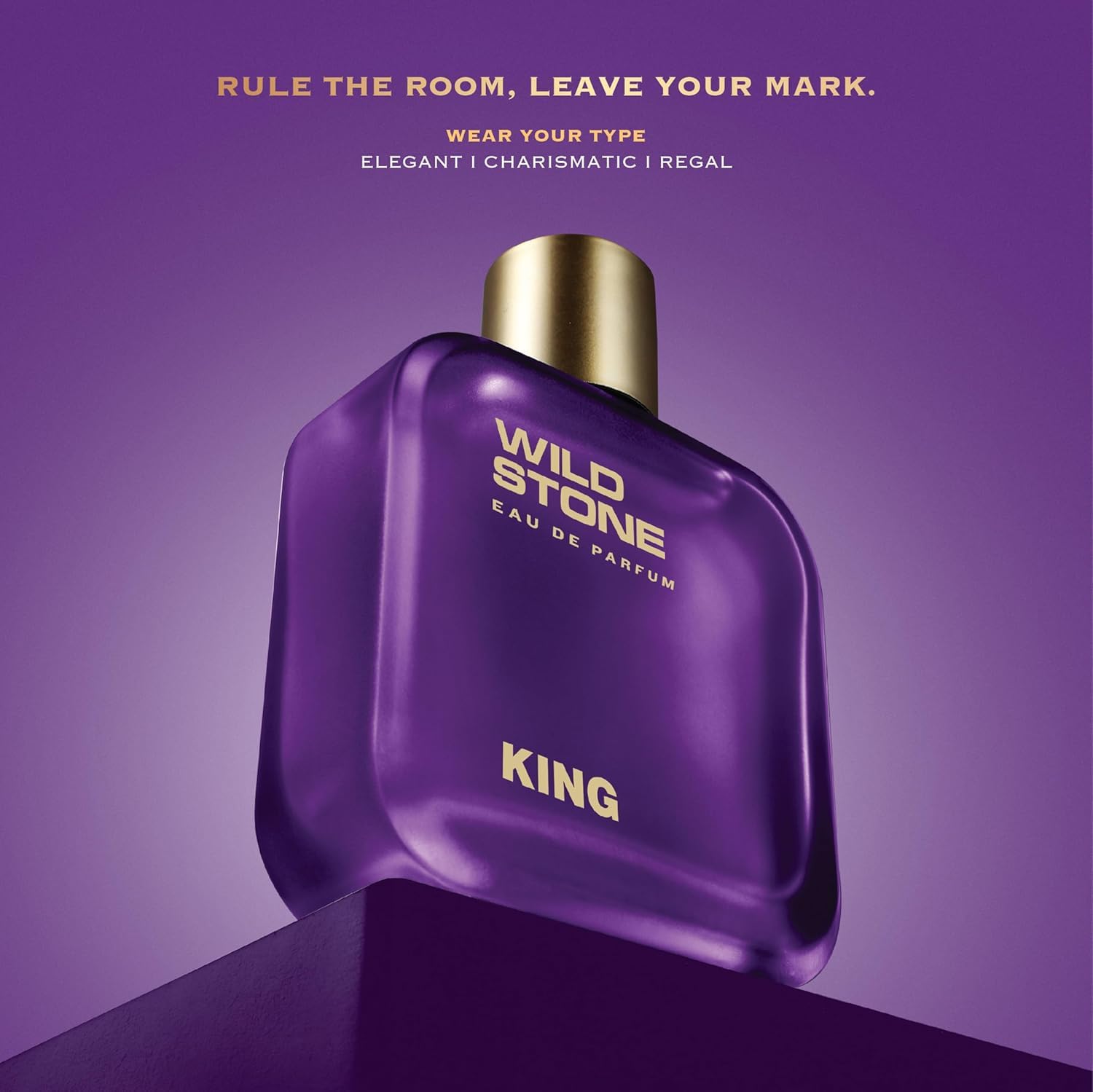 Wild Stone King Perfume for Men, 100ml| Luxury Eau De Parfum | Long-Lasting Fragrance | Best Gift for Him l Premium Perfume for Men l Infused with Woody & Oriental Notes 1