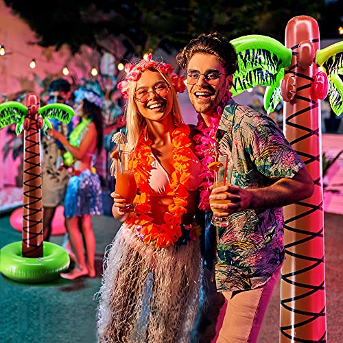 Srenta Super Sturdy Inflatable Palm Tree | 66’’ Giant Artificial Tree, Luau Party Decorations, Outdoor Decor, Beach Accessories, Hawaiian Decorations, Tropical Theme Birthday & Outdoor Toys | 2 Pack #TOP4