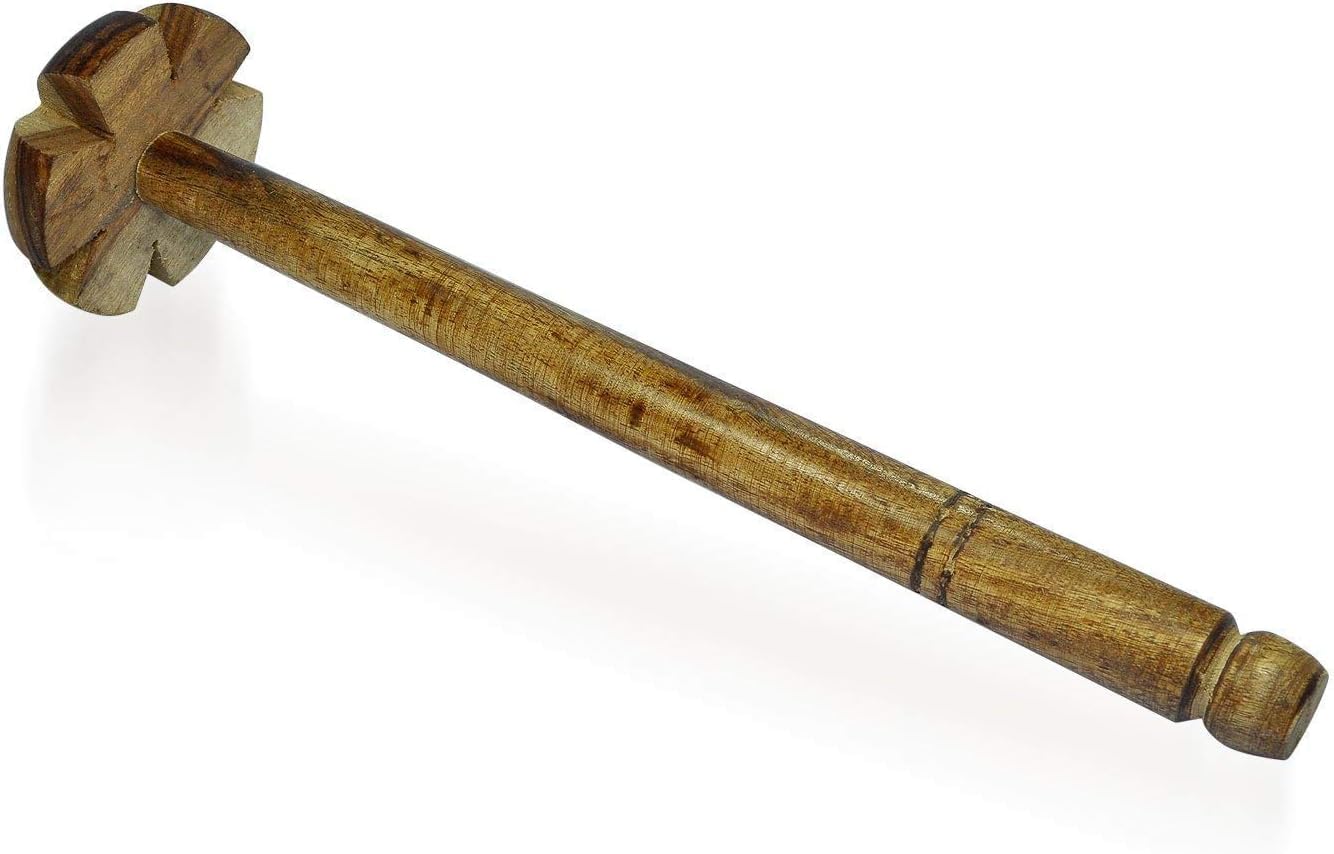 Wooden Mathani Curd Beater,Traditional Lassi Maker, Wooden Mathani,Ravai,Ravi,Churner Mixer Size14 Inch