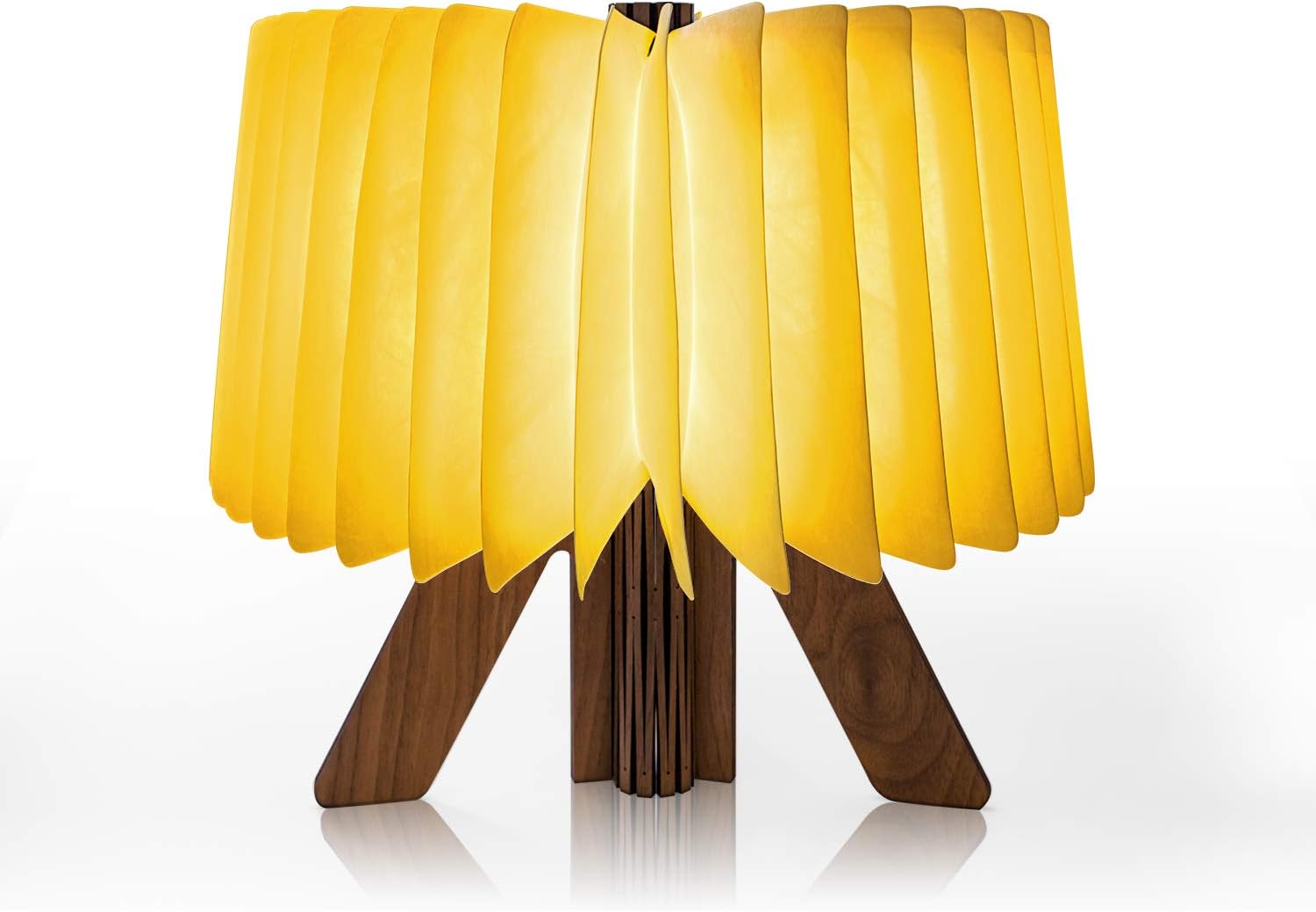 AnyfunLED decorative Light, Wooden Folding Book Light Reading Night Light Table Lamp with USB Rechargeable Warm white for Decor, R Shaped Magic book Design Creative gift for Birthday, Lovers, Holiday