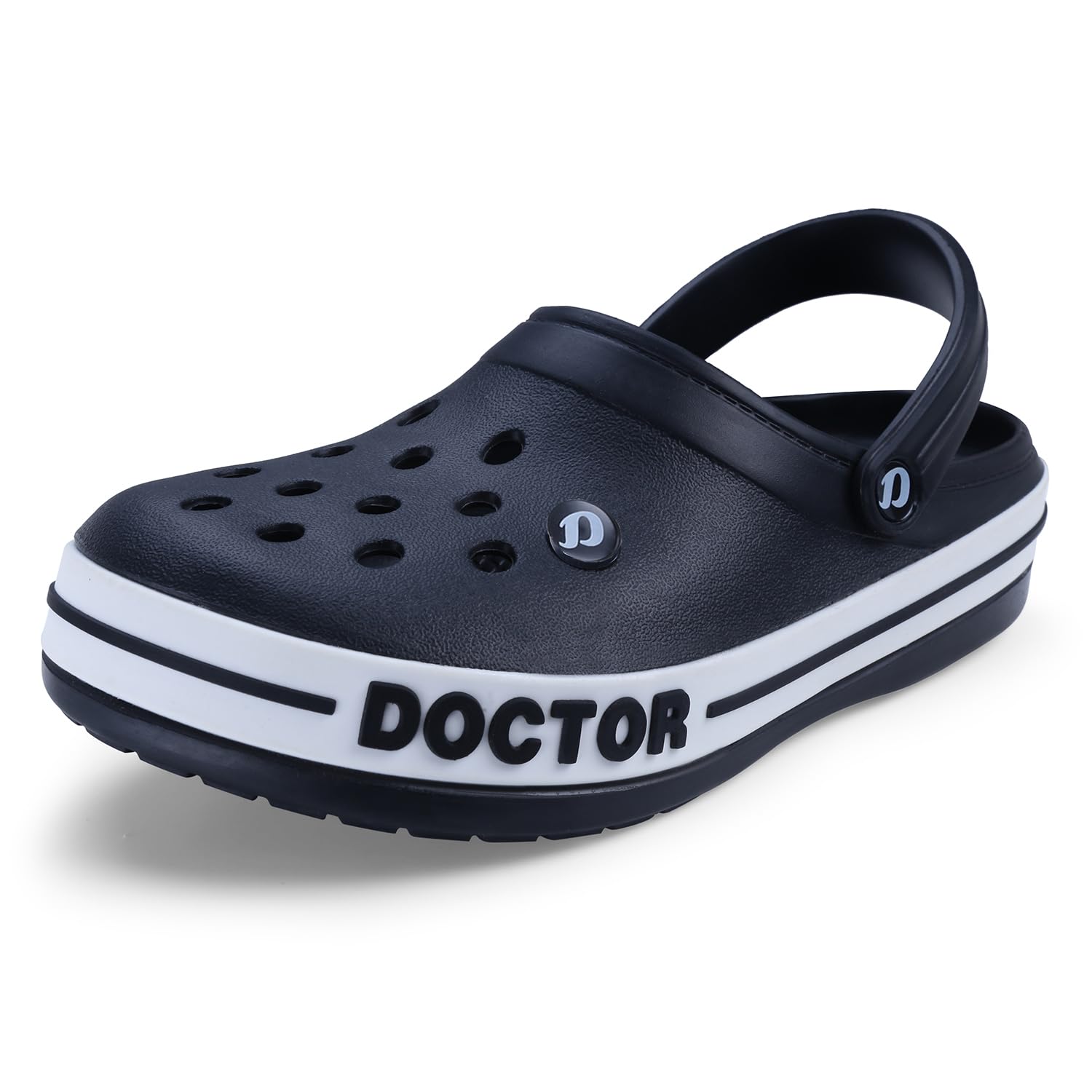 DOCTOR EXTRA SOFT Men's Ultra Soft Casual Clogs/Sandals with Adjustable Back Strap for Adult | Comfortable & Light Weight | Stylish & Anti-Skid | Waterproof & Everyday Use Mules for Gents/Boys D-502