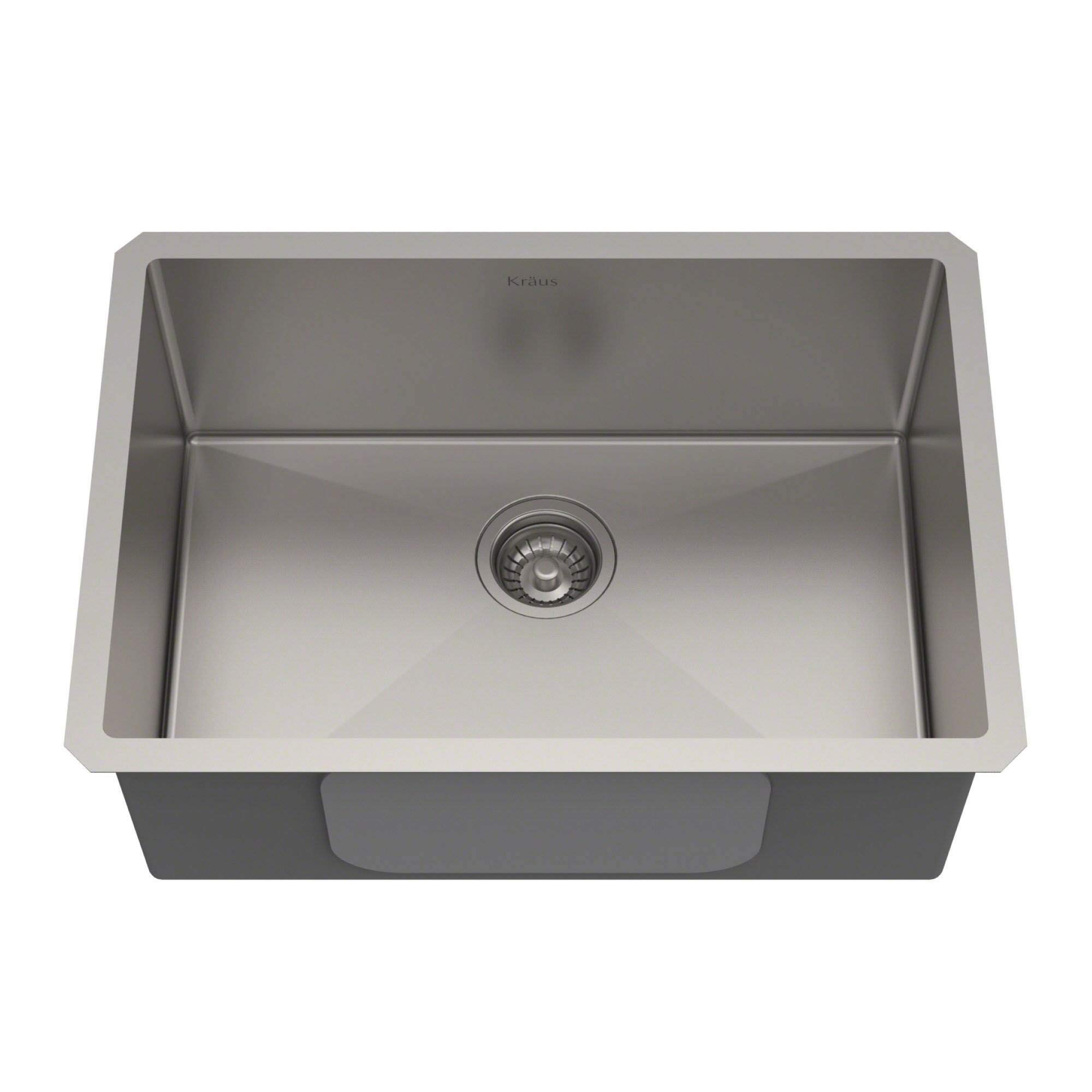 KRAUS Standart PRO 28-inch 16 Gauge Undermount Single Bowl Stainless Steel Kitchen Sink