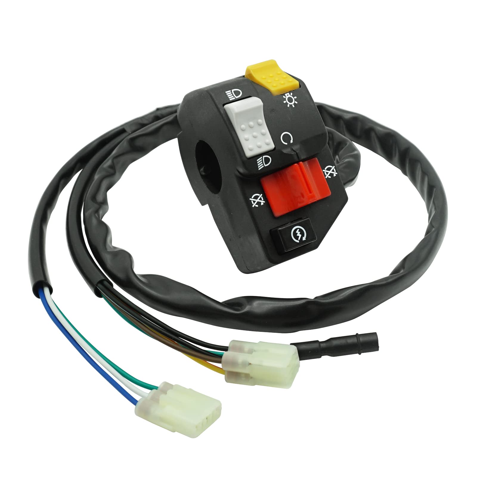 Start/Kill/Light Switch Assembly For 2005-2006 Honda TRX250 Recon Foot-Shift ATV