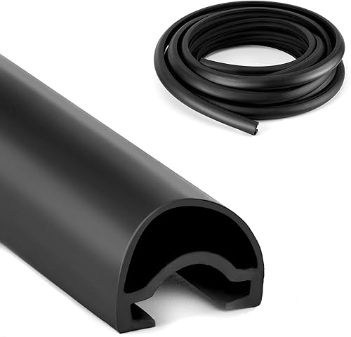 Sello deslizante para caravana de 35 pies en forma de D, color negro, para sistema deslizante de RV, sello eficaz, fácil instalación