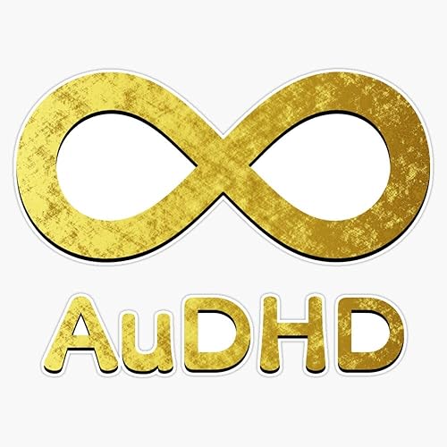 Audhd Infinity - Calcomanía de vinilo para parachoques (infinito sólido) de 5 pulgadas