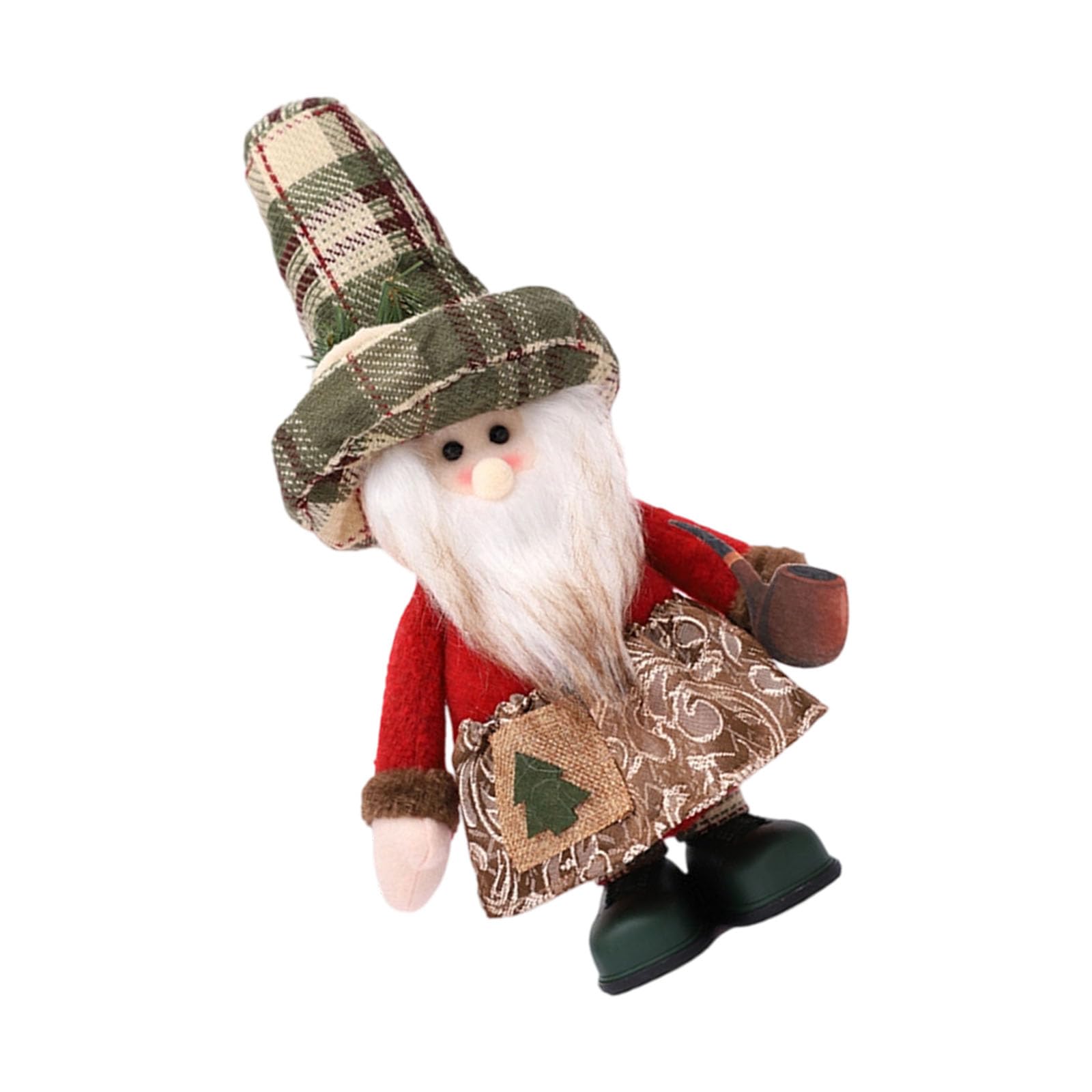 Kalttoy Elder Christmas Santa Reindeer Snowman Desk Ornament Stuffed Doll Decor For Tabletop Mantels Living Room Holiday Party Decorations Plush Animals