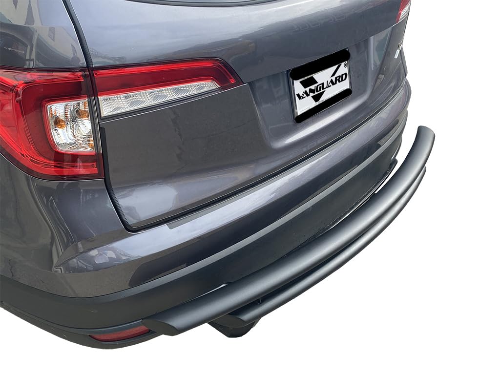 VANGUARD VGRBG-1291-1191BK Black Powdercoat Double Layer Rear Bumper Guard | Compatible with 19-25 Honda Passport / 16-22 Honda Pilot
