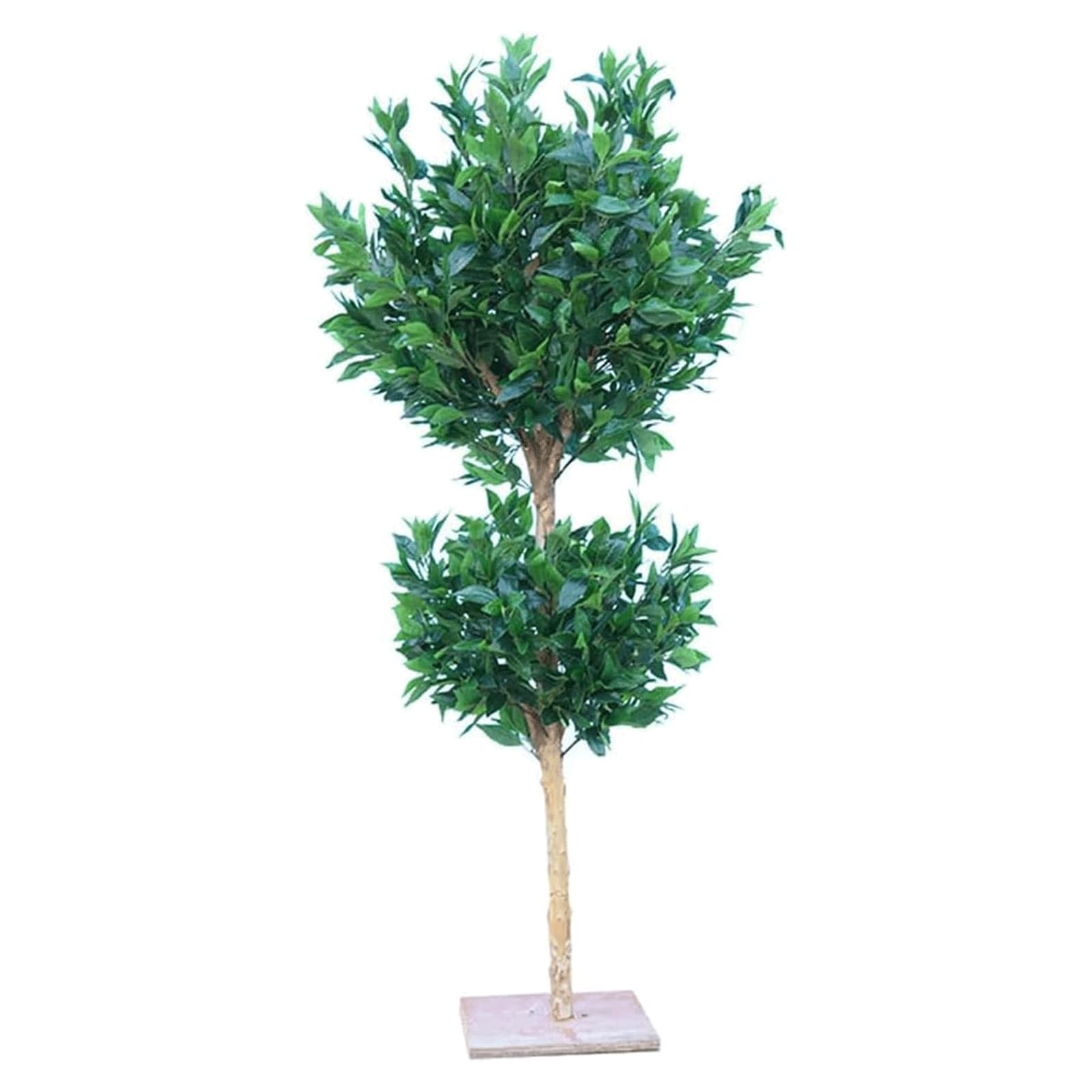 HCZKIUJY 150cm/4.9ft Artificial Plants with Real Wood Trunk Fake Tree High Imitation Faux Plant Decorate Your Space Housewarming Gift