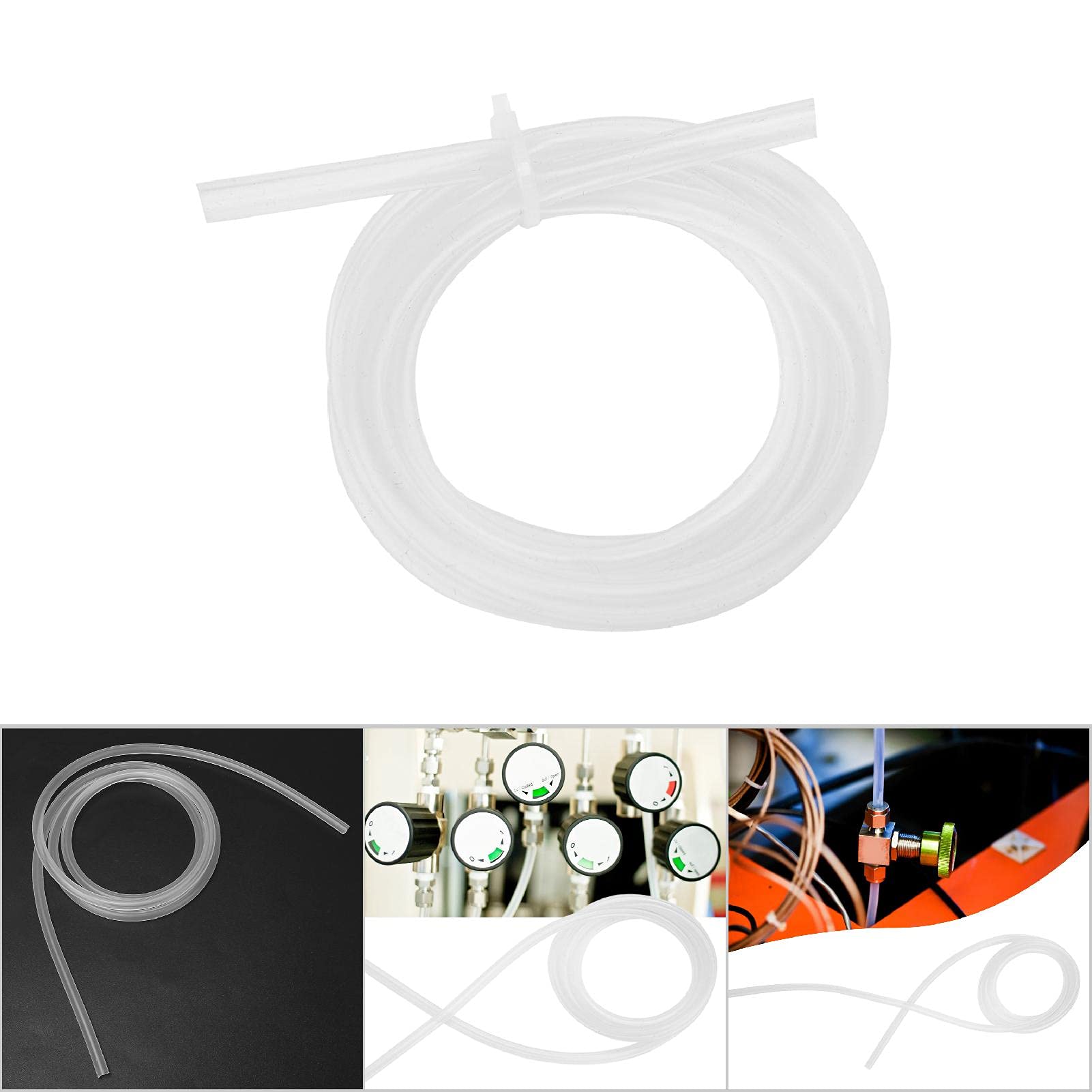 Tuyau en silicone pour pompe péristaltique, tube en silicone de 1 mètre de qualité alimentaire, tuyau de pompe péristaltique à haute transparence(3mm*5mm)