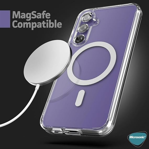 Microsonic Xiaomi Poco X8 Pro için Kılıf MagSafe Clear Sararmaz Şeffaf [Poco X8 Pro ile Uyumlu Kılıf - Şeffaf]