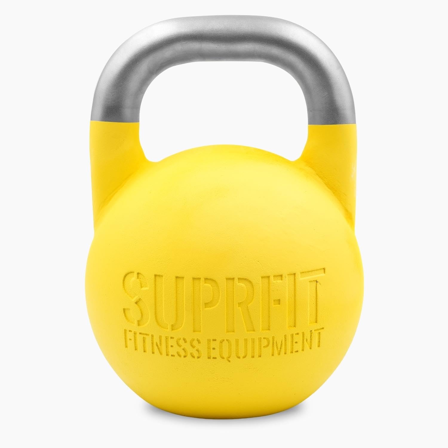 SUPRFIT – Pro Competition Kettlebells – genormte Wettkampf Kugelhantel aus massivem Stahleinzelguss für Kraft- & Crosstraining – mit Farbcodierung zur besseren Unterscheidung der Gewichte