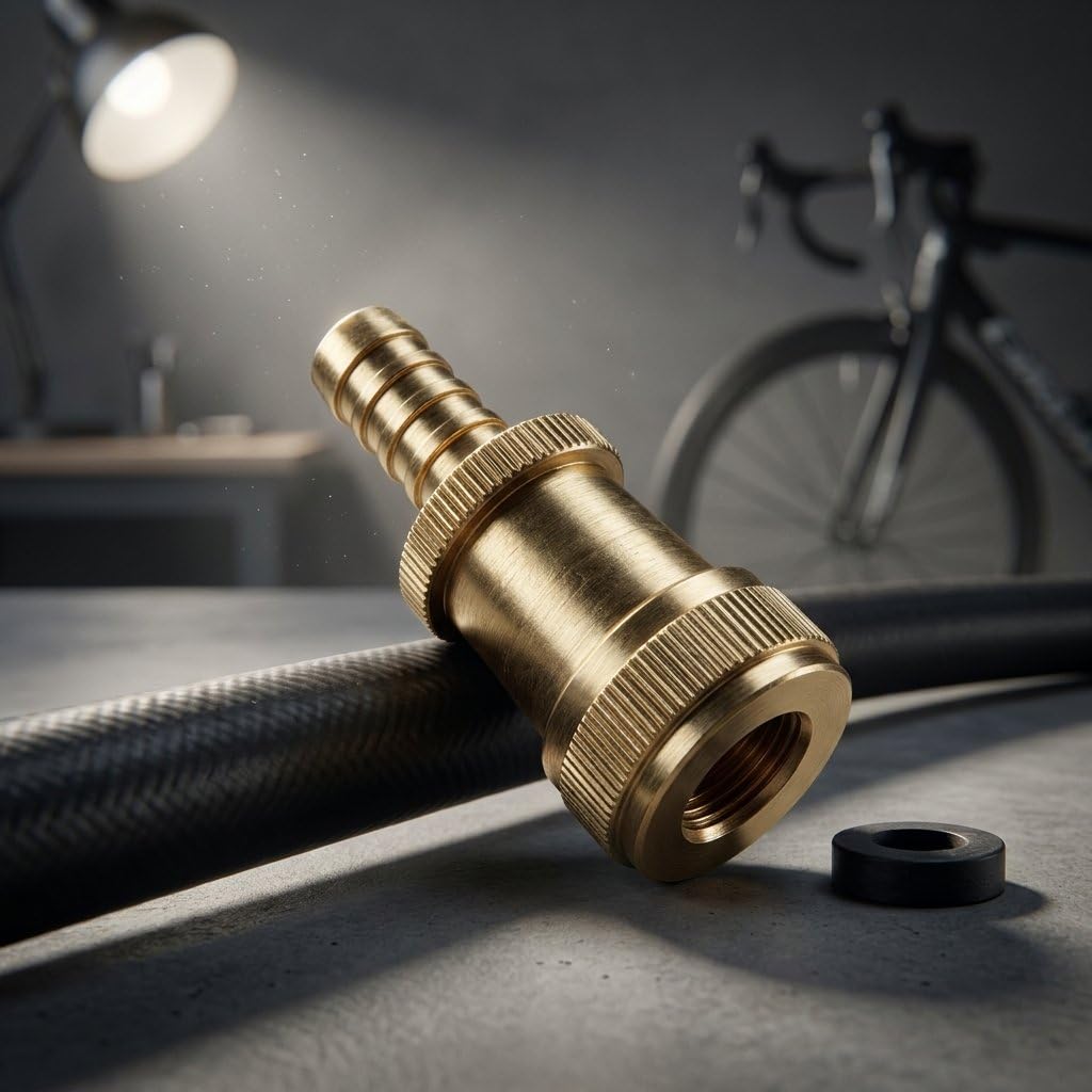 Raccordo Pompa Bici Ottone Universale Compatibile Valvola Italiana Francese Tenuta Ermetica Ricambio Gonfiaggio