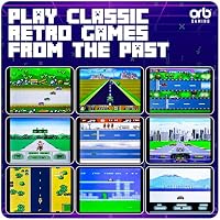 Mini-Arcade-Rennmaschine, 30 integrierte 8-Bit-Rennspiele, Auto-, Fahrrad-, Boots- und Skispiele, 2,4-Zoll-Vollfarbbildschirm, Lenkrad, Schalthebel, 2 Tasten, ThumbsUp! – Ansicht 5