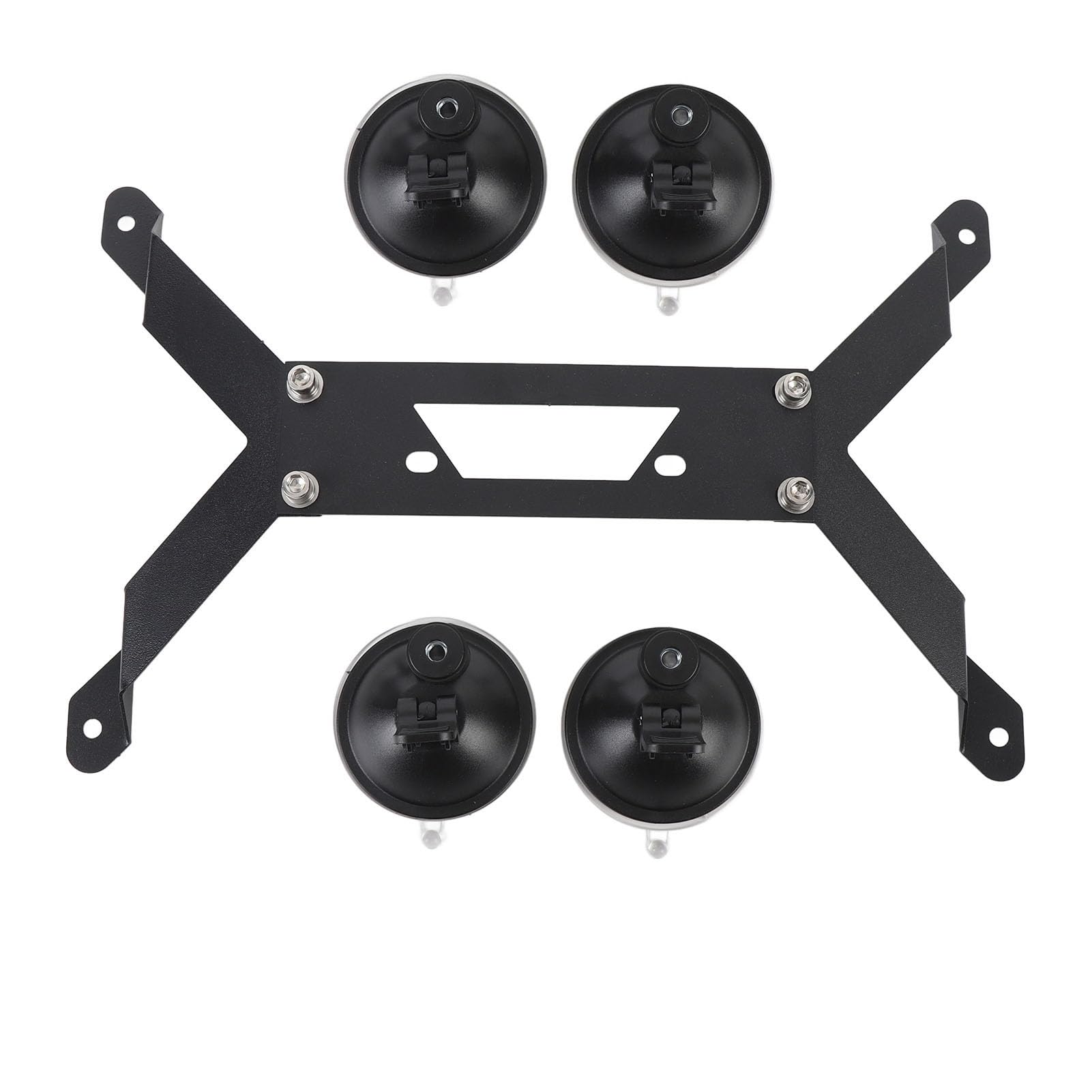 Rectangular Satellite Car Roof Mount Kit Strong Suction Cup RV Van Boat Aluminum Alloy