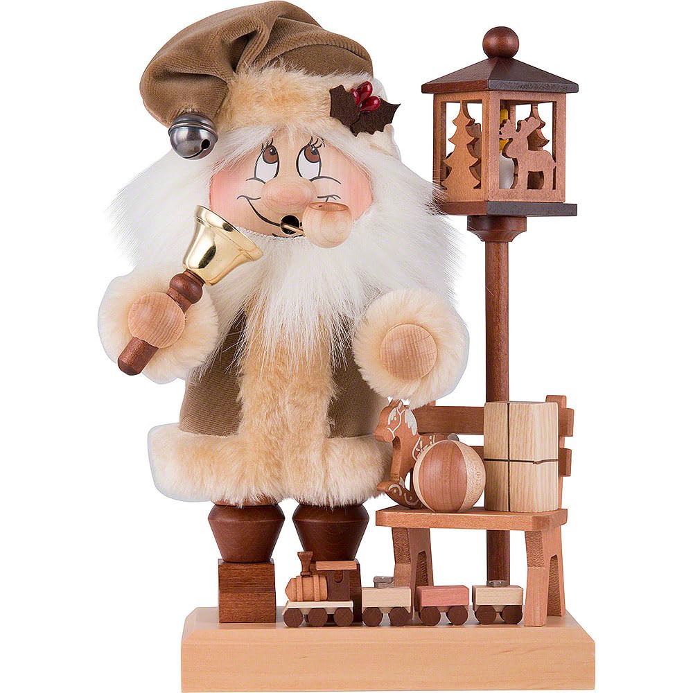 Räuchermann Wichtel Weihnachtsmann mit Bank
