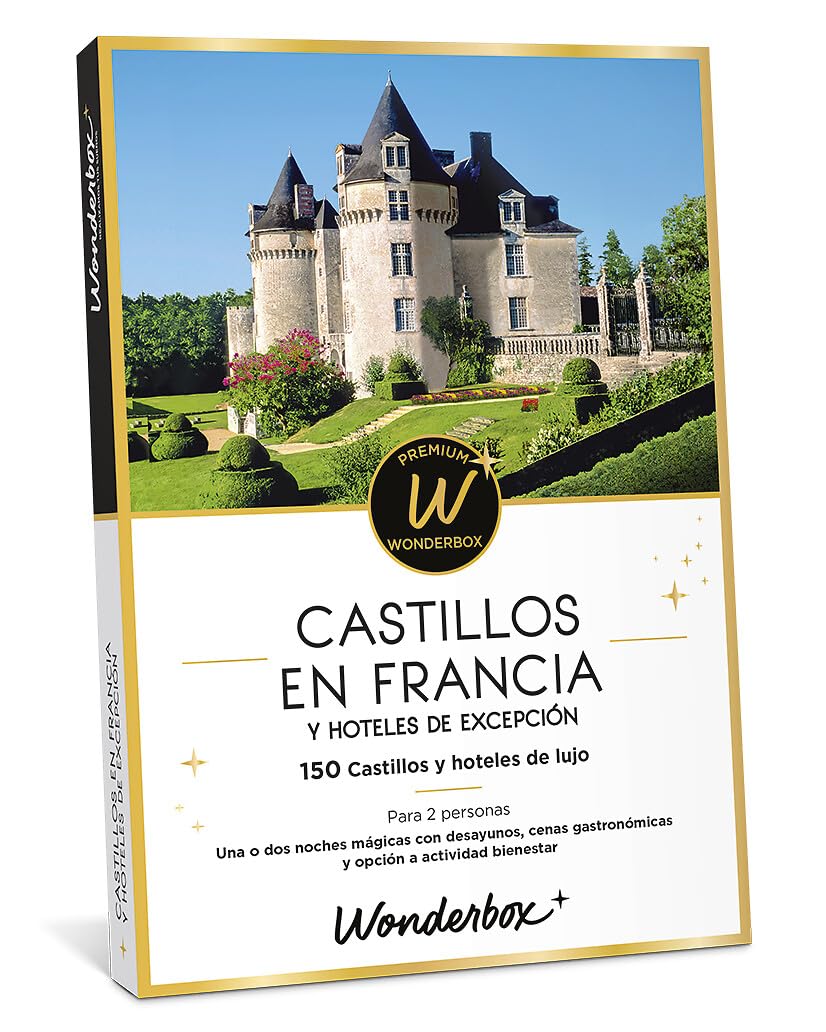 WONDERBOX - Caja Regalo - Castillo en Francia | 1 o 2 noches con desayuno(s), cenas y opción a actividad bienestar - Más de 150 estancias - Castillos y hoteles de lujo
