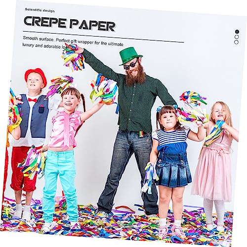PRETYZOOM 6 Rolos papel crepom decorativo artigos de festa florais enfeites de flores lux boni decor