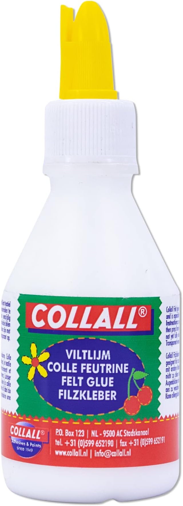 CollallFelt Glue - Prefect for Felt & Textiles - Transparent, Odourless & Solvent Free -Adults & Kids Use - for Felt, Textiles and Various Other Materials (100ml)