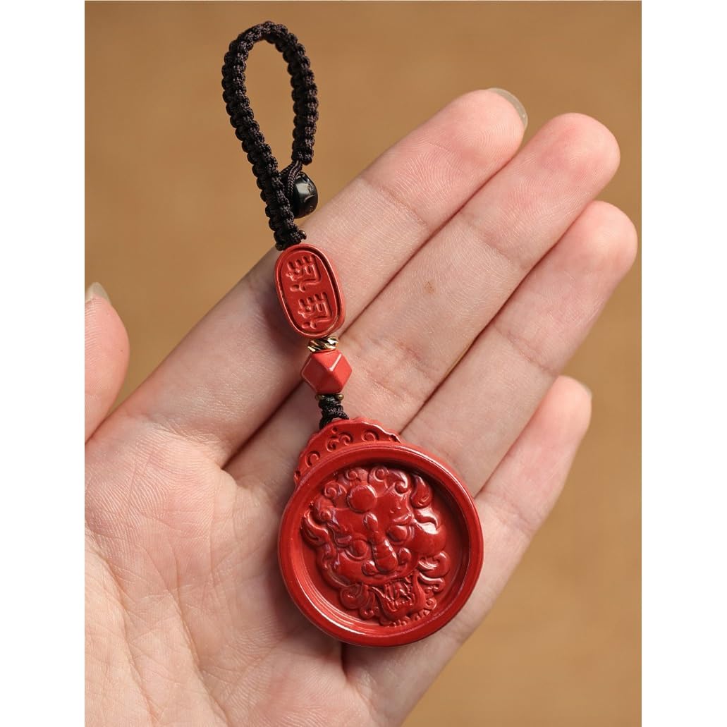 Breloczek do Samochodu Cinnabar Pixiu Men And Women's Zodiac Year Gift Car Keychain Backpack Pendant Portable Decoration