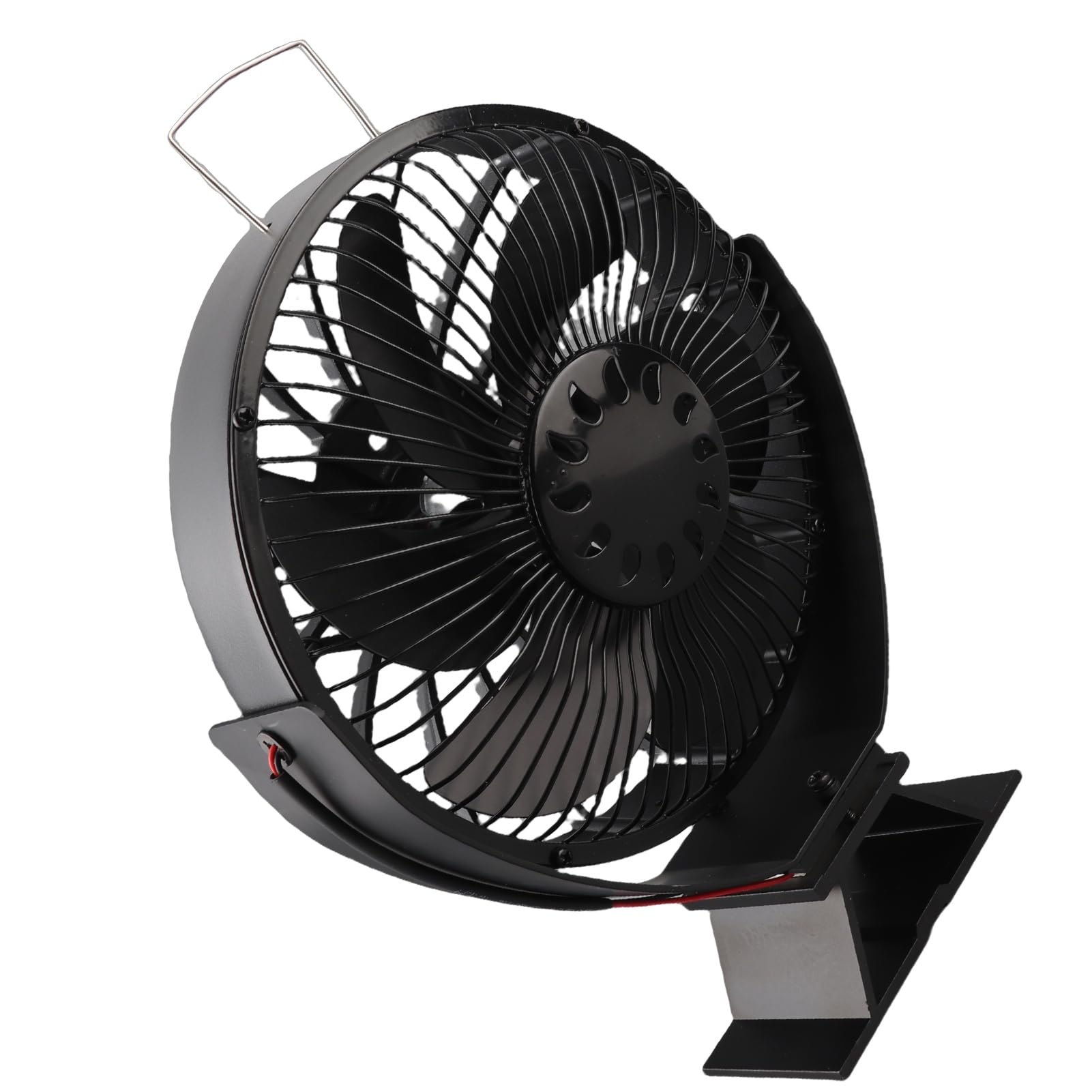 HEEPDD Ventilador para Chimenea Accionado por Calor, 6 Aspas, Silencioso, con Cubierta Protectora y para Estufa de Leña, Cenador