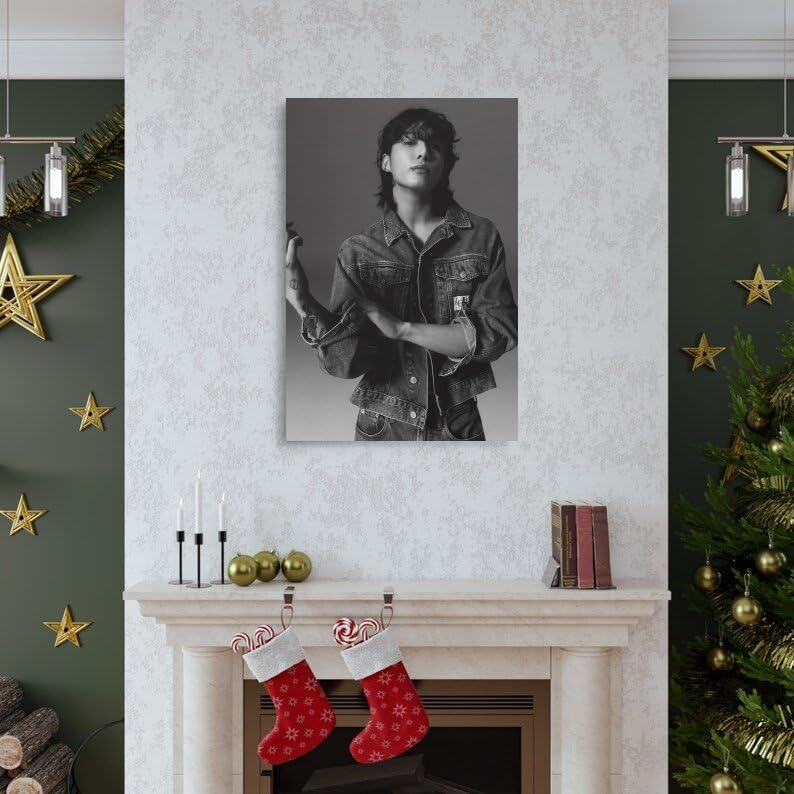 Poster Mural Jungkook Style Moderne – Déco Minimaliste Pour Salon, Chambre Ou Bureau, Sans Cadre, 30x45 Cm | Idée Cadeau Fan, Décoration Intérieure Tendance