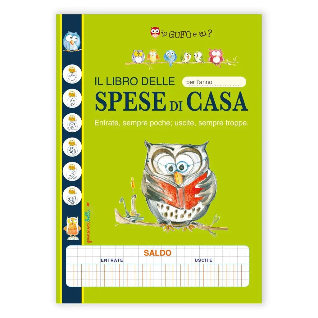 Il libro delle spese di casa. Io gufo e tu? (Quaderno a tema)