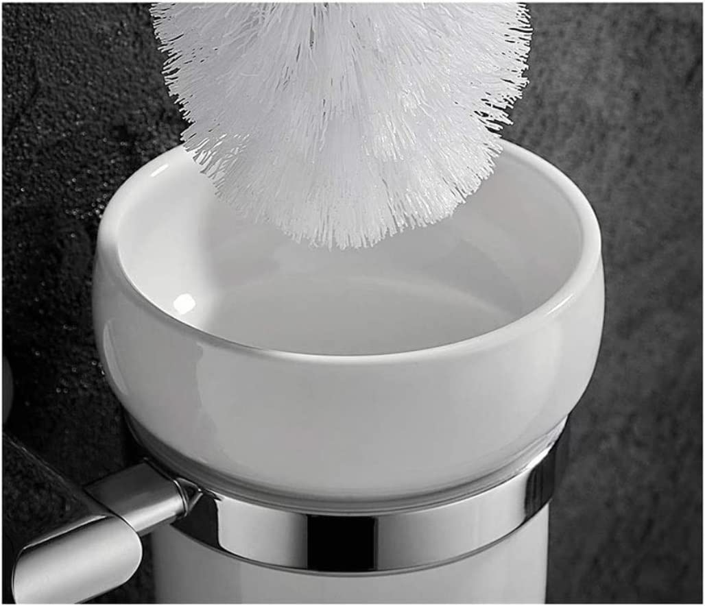 Juego de escobilla de inodoro para montaje en pared, accesorios de limpieza de baño, perfecto para fregar suelos, herramienta de limpieza de inodoro elegante y funcional