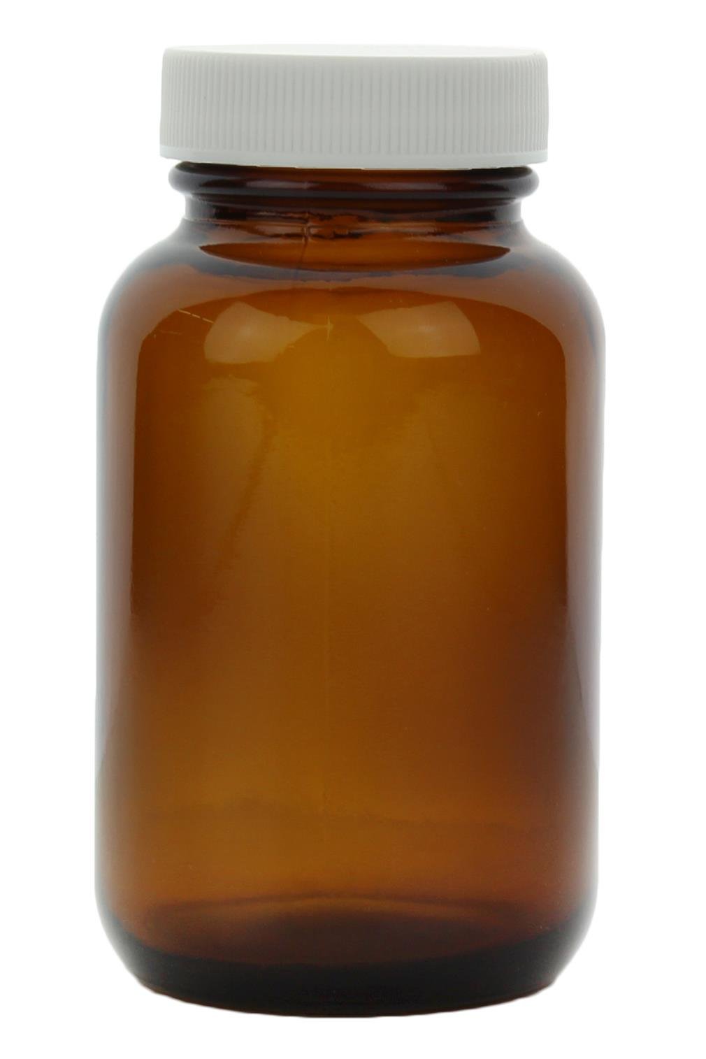 Midland Scientific0125-0050-PC CS Environmental Sampling Supply Round Jar 4 Height 6 Width 8.75 Length 125 mL Amber (Pack of 12)