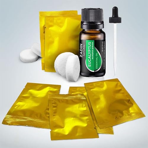 Miniatura 7 de 20 almohadillas de repuesto para ambientador de automóvil, aceite esencial puro de eucalipto de 0.33 onzas, almohadillas de repuesto para