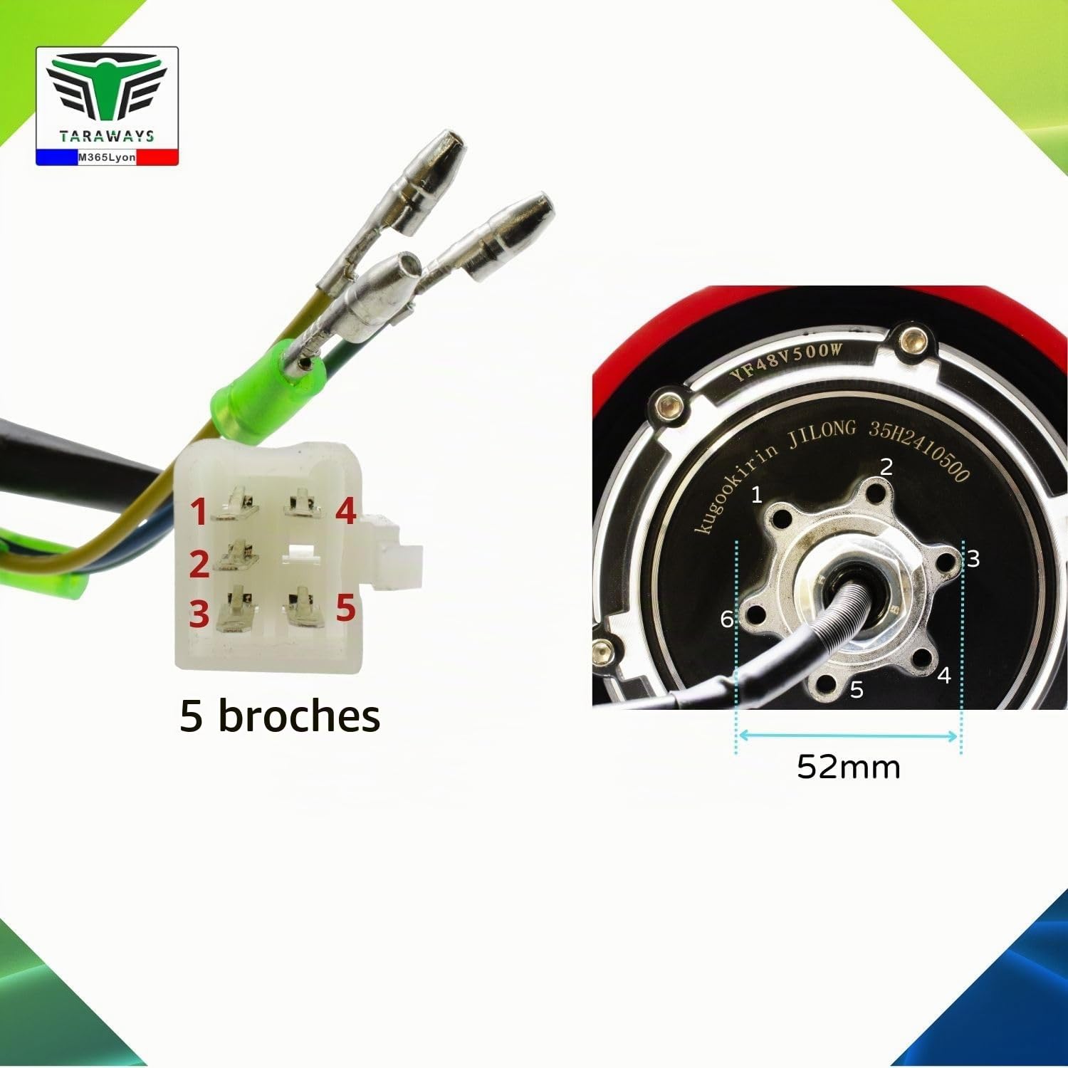 [M365Lyon] – Moteur arrière Compatible avec Trottinette électrique Kugoo M4 / M4pro