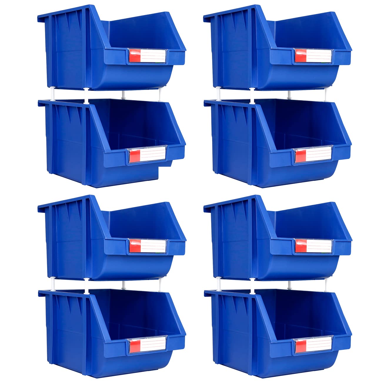 DJC Supply GREY Heavy Duty Thermoplastic Storage Bin, Stackable ...