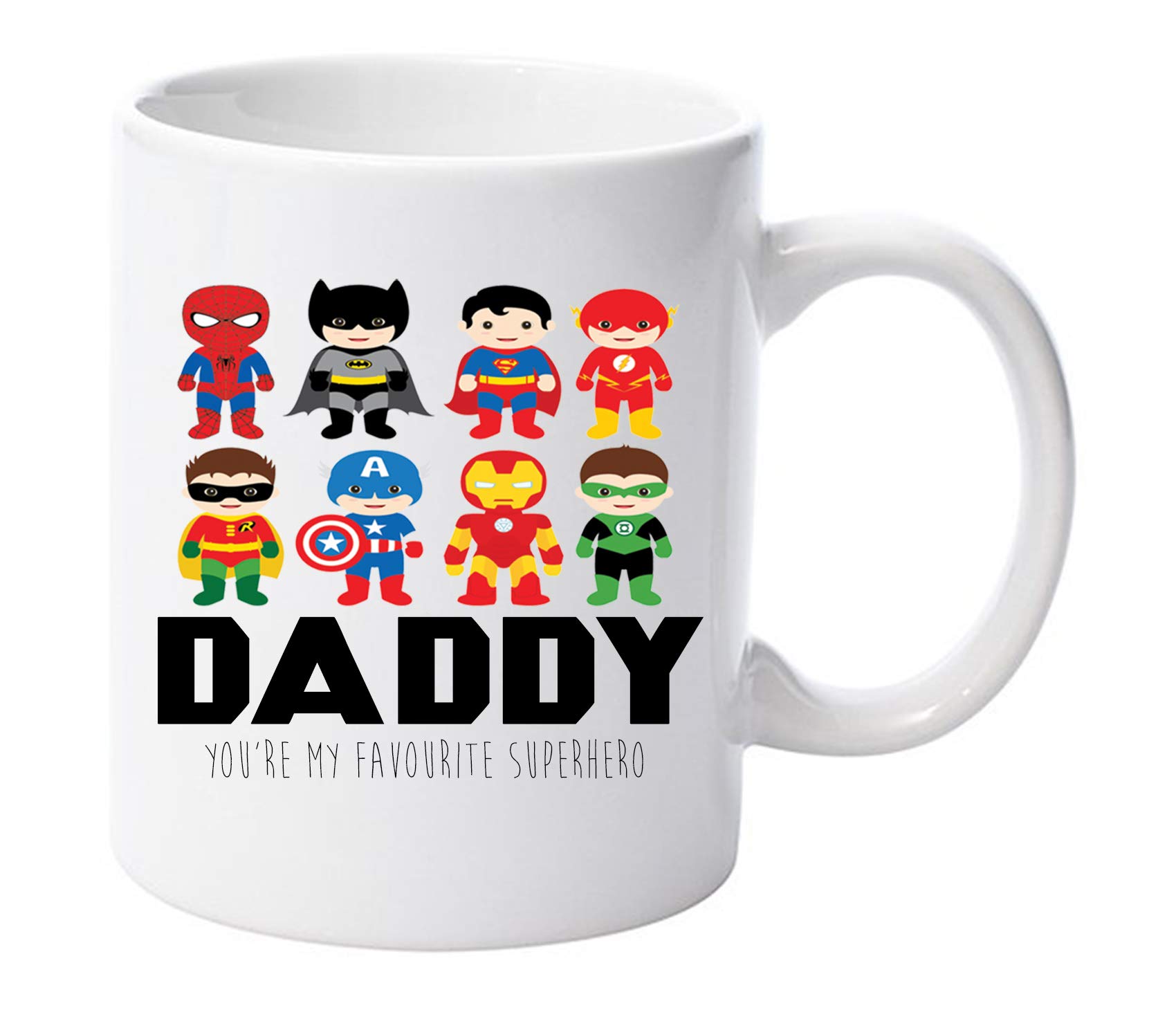 Lbs4all Multicolor Daddy You Are My Favourite Super Hero 11Oz Ceramic Mug Fathers Day Dad Gift ®