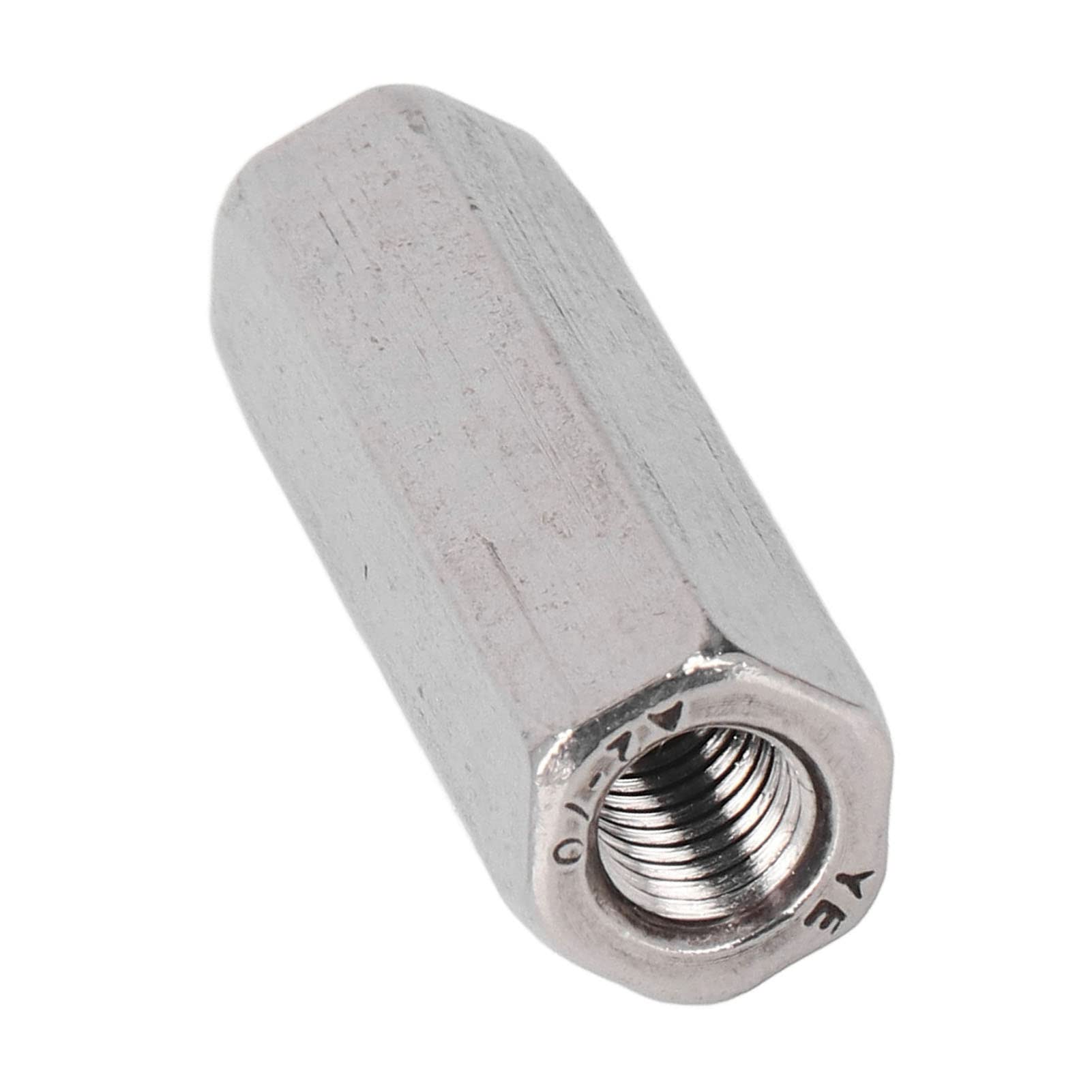 Respicefinem 10Pcs Hex Coupling Nut Set Connector Made of 304 Stainless Steel Industrial Fastener with M8x1 25 13 L45mm Suitable for Bolts Studs Machine Screws Threaded Rods