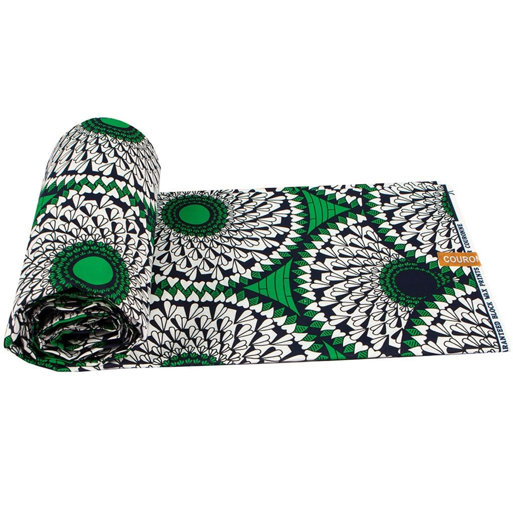 Tessuto da stampa batik in stile nazionale africano Dacron. Panno cerato con motivi fronte-retro