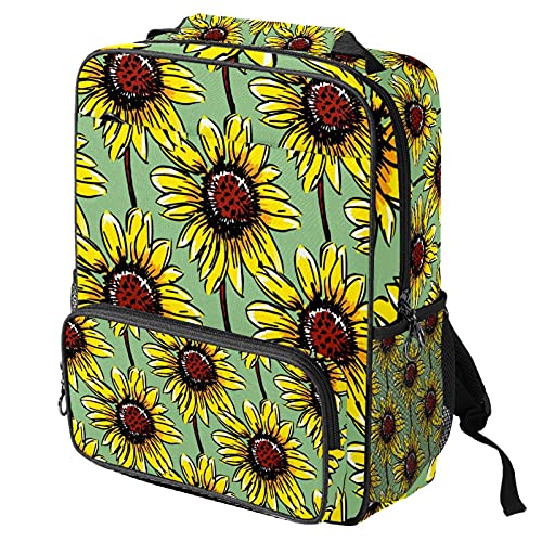 Sac de travail tendance tournesol vert la solution antichoc pour votre ordinateur portable