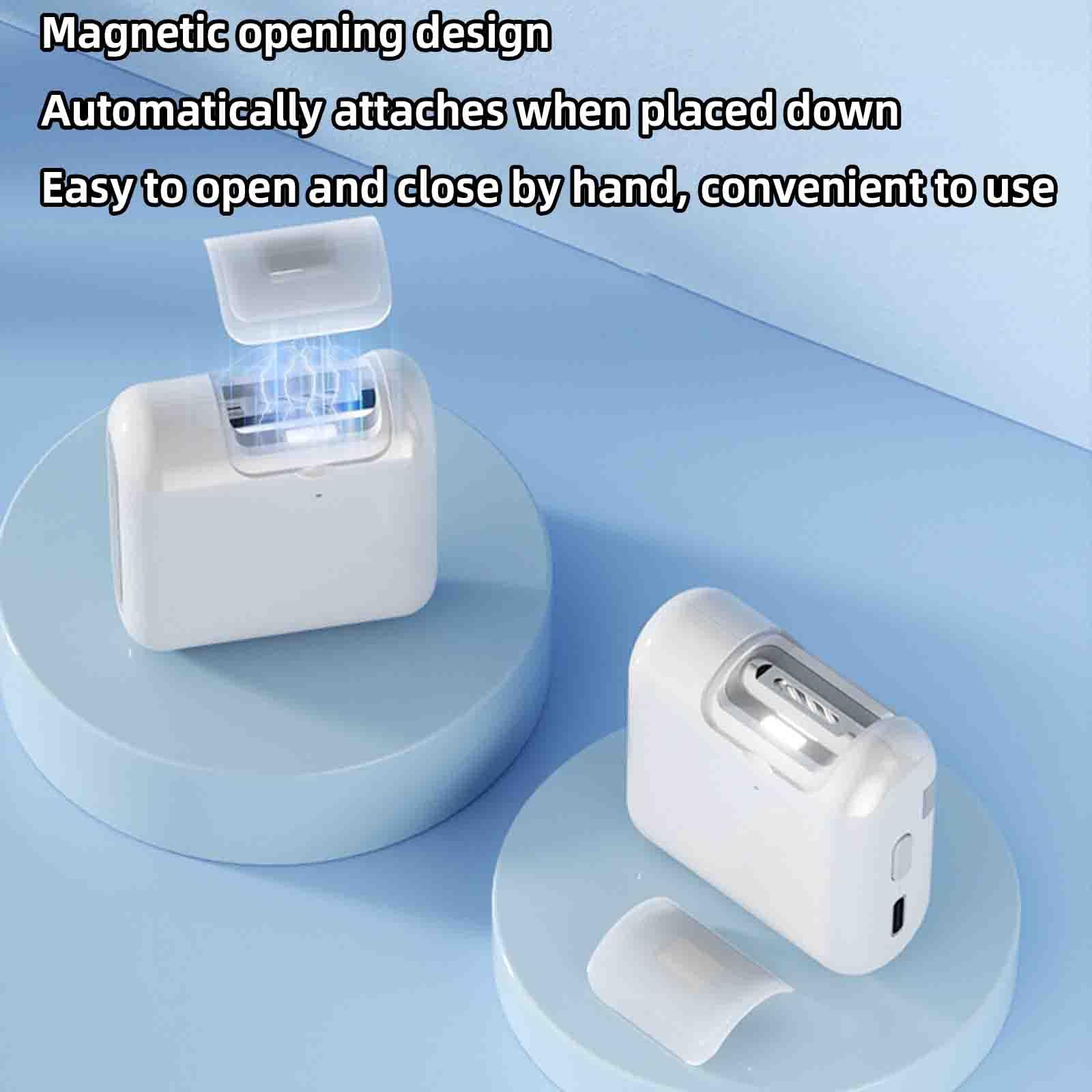Tagliaunghie Elettrico Uomo Professionale Taglia Unghie Per Mani Tronchesino Automatico Impedisce Che I Frammenti Di Unghie Volino Ovunque Ricaricabile Automatica (White,55x56x25 mm)