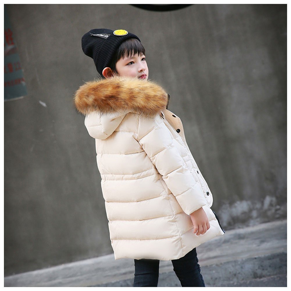 Piumino Bambino Invernale Giacca Bambina Piumino Cappuccio Cappotto Ragazzi Snowsuit per Bambini Vento Impermeabile