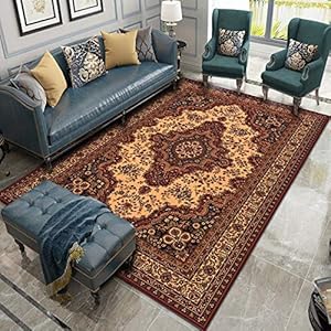 Perzische Stijl Super Zachte Flanel Antislip Tapijt 3D Afdrukken Woonkamer Slaapkamer Tapijt Woondecoratie Mat W11300…