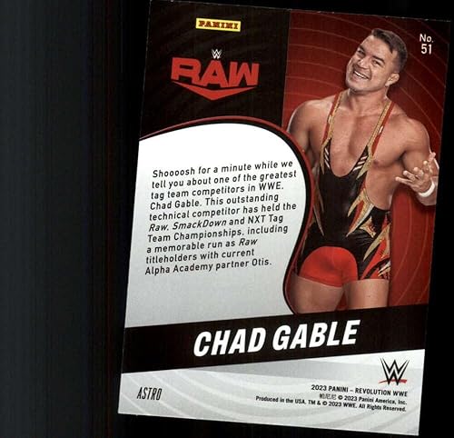 Miniatura 2 de 2023 Panini Revolution Astro Wrestling #51 Chad Gable Raw Official WWE Trading Card (Straight from pack and box, Near Mint to Mint Condition)