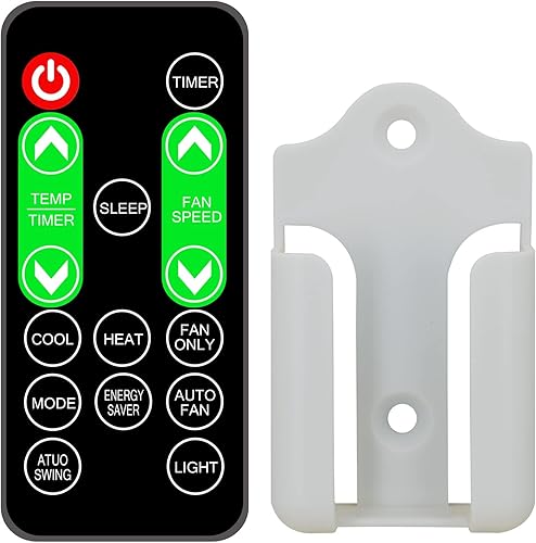 Miniatura 5 de Mando a distancia de repuesto para aire acondicionado portátil Black+Decker BD06WT BD08WT BD10WT BD12WT BD145WT con estuche de montaje en pared