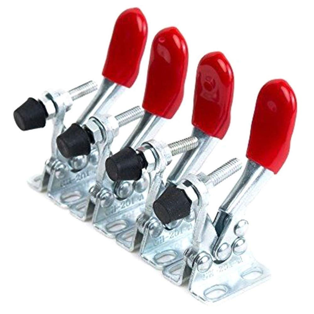 4pcs GH-201A Pince à Bascule 27KG Clamp Set Or