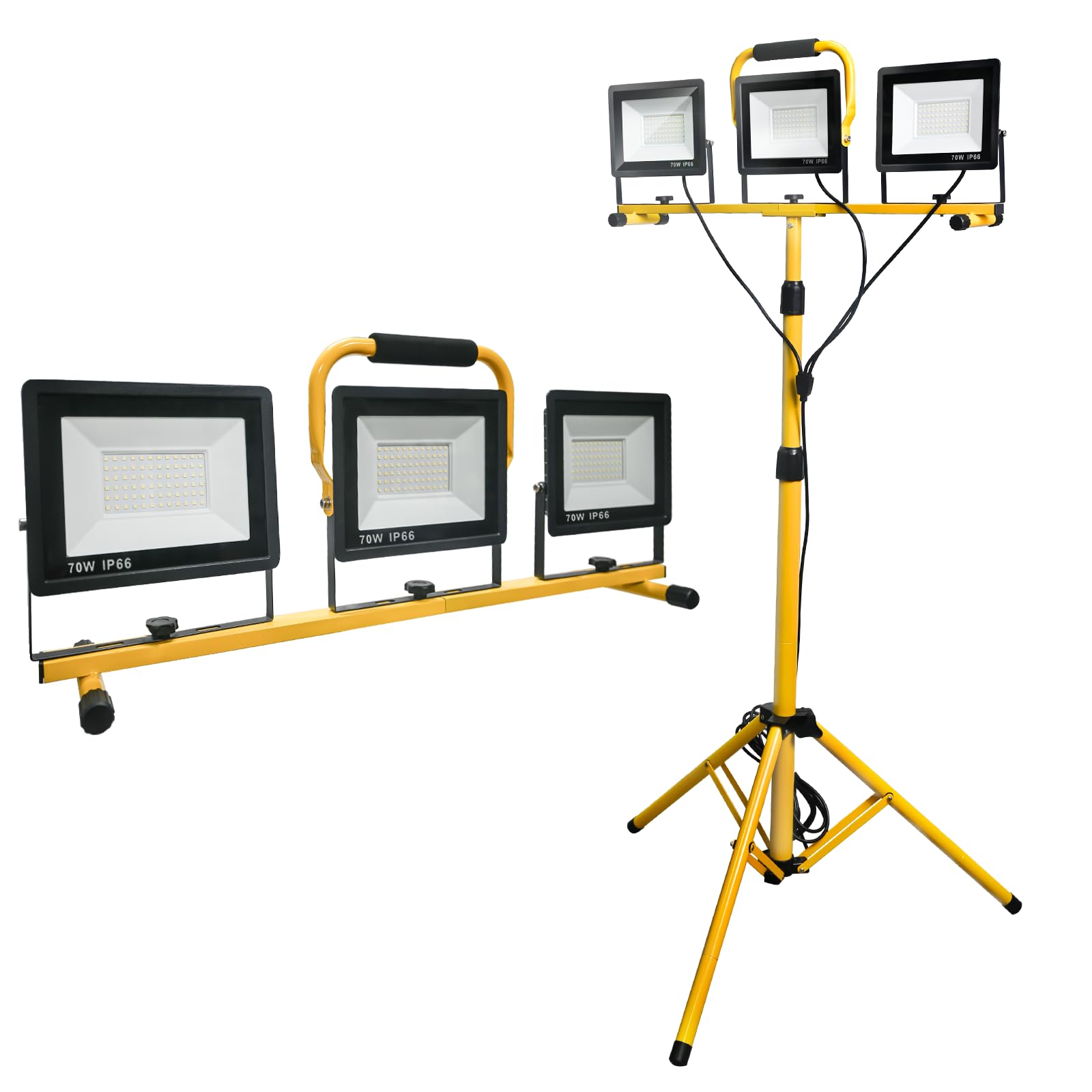 LED Light Work Stand 21000LM Portable Lighting for Job Site Construction Garage Workshop