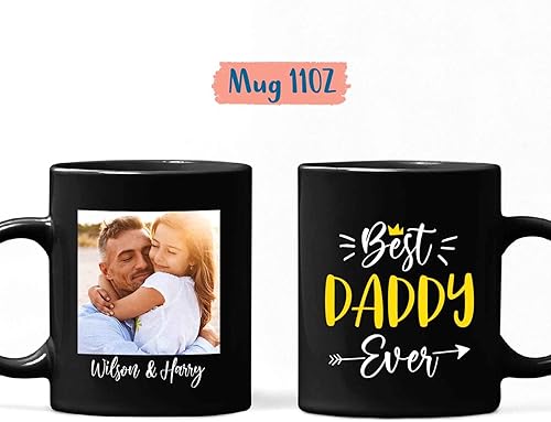 Miniatura 4 de Personalized Dad Tea Cup, Best Daddy Ever Mug, Father Coffee Mug, Daddy Ceramic Cup, Dad Cup, Daddy Gifts for Birthday, Christmas, Daddy Gift,